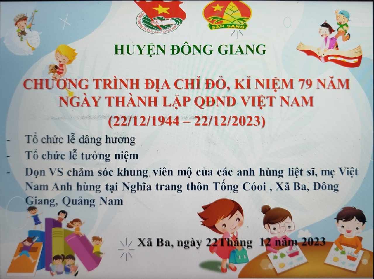 HÀNH TRÌNH VỀ ĐỊA CHỈ ĐỎ CỦA TRƯỜNG THCS KIM ĐỒNG